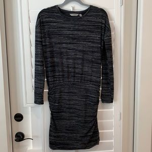 Athleta dress, fitted on bottom w/side ruching